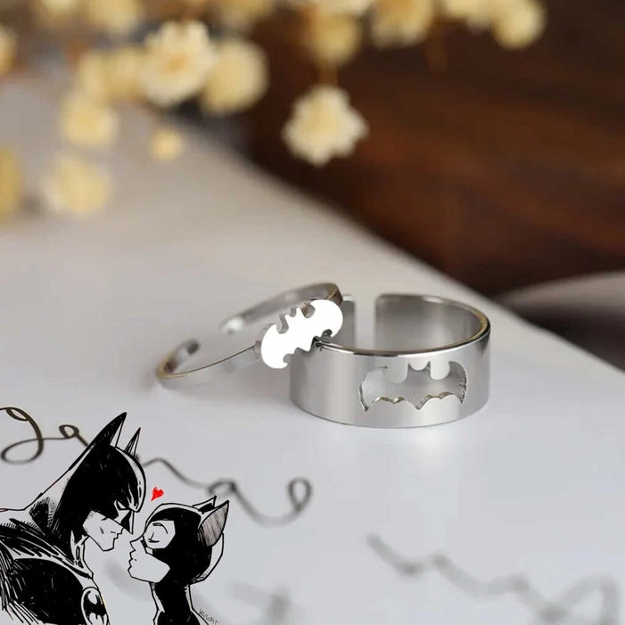 Batman x Catwoman Matching Rings