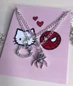 Spiderman x Hello Kitty Pendants